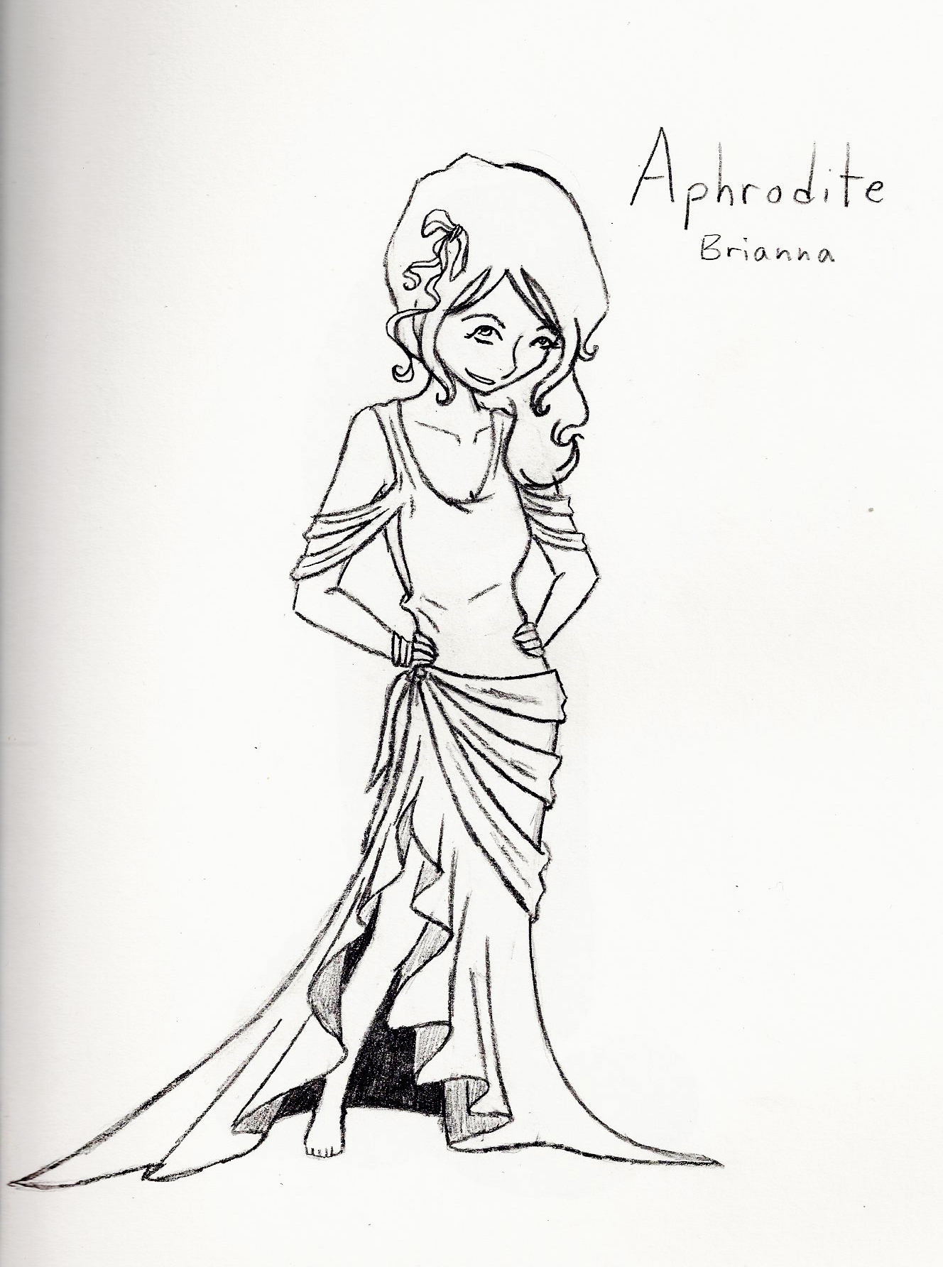 Aphrodite Photo Drawing