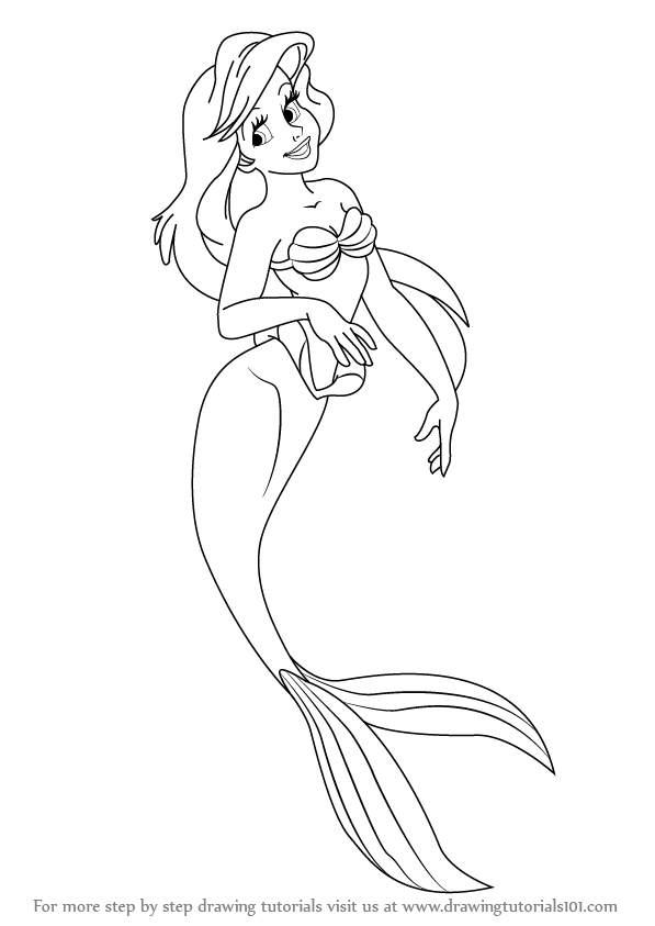 Ariel The Little Mermaid Amazing Drawing