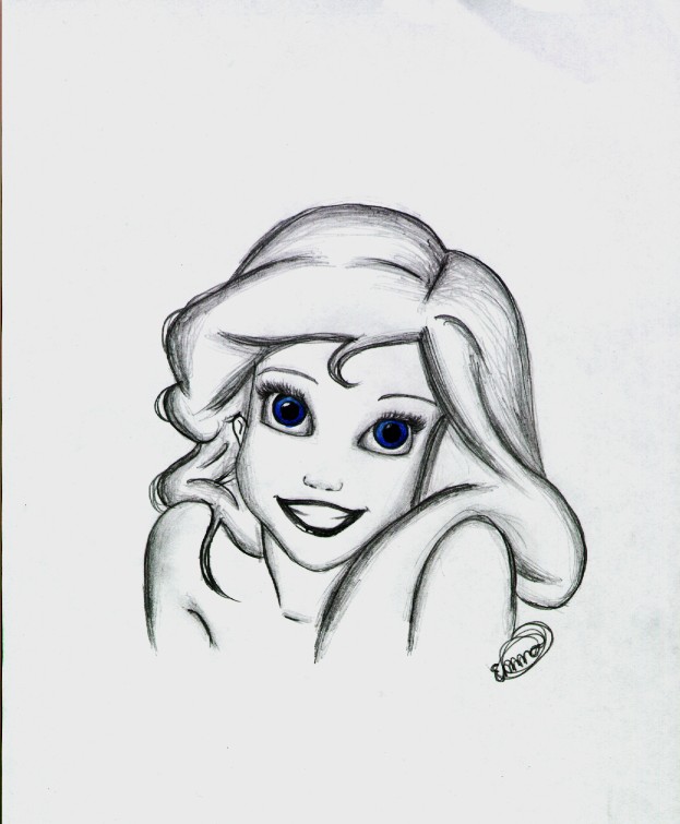 Ariel The Little Mermaid Drawing