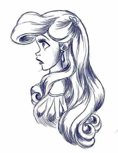 Ariel The Little Mermaid Sketch