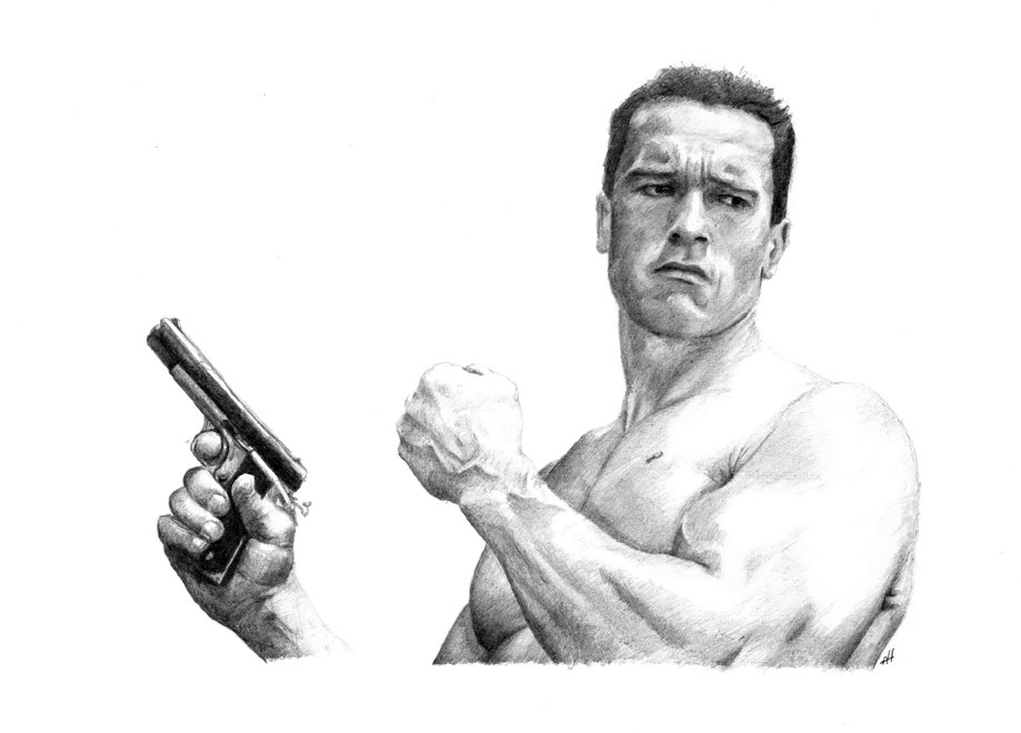 Arnold Schwarzenegger Terminator Sketch
