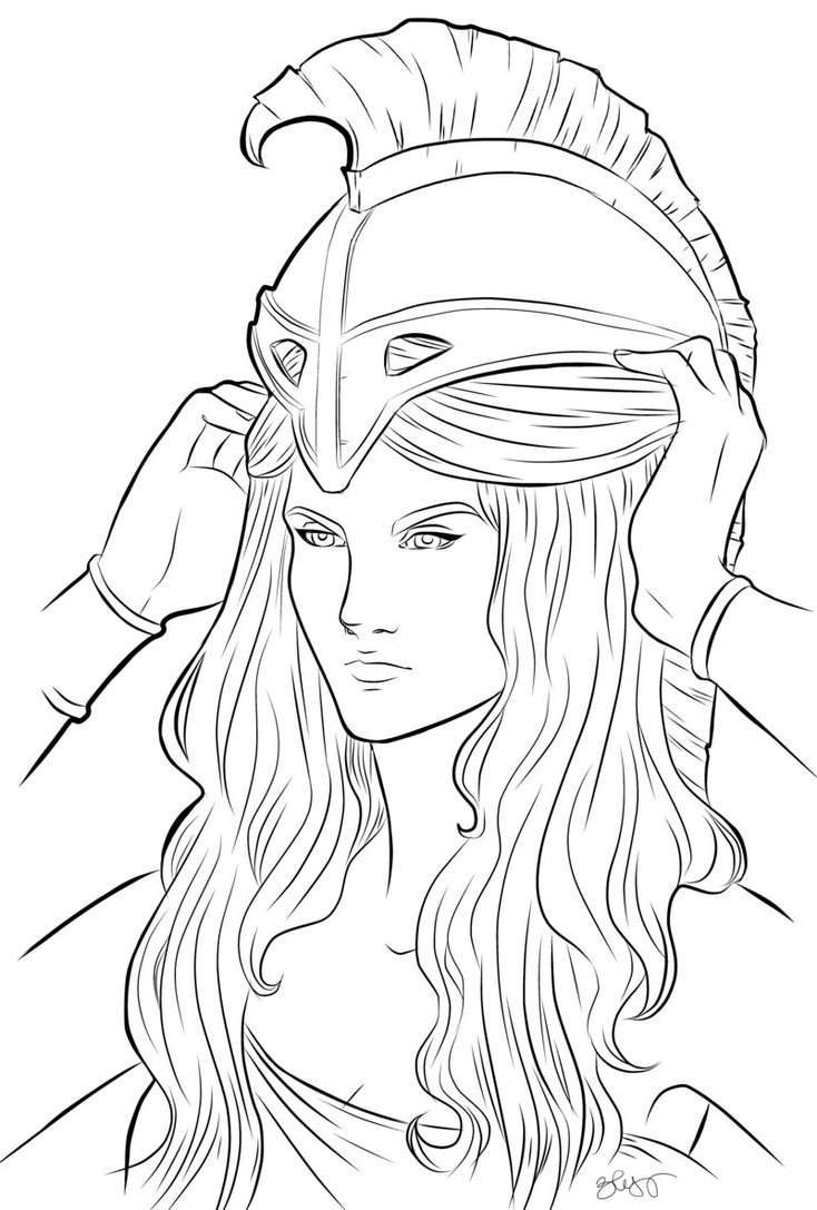 Athena Drawing