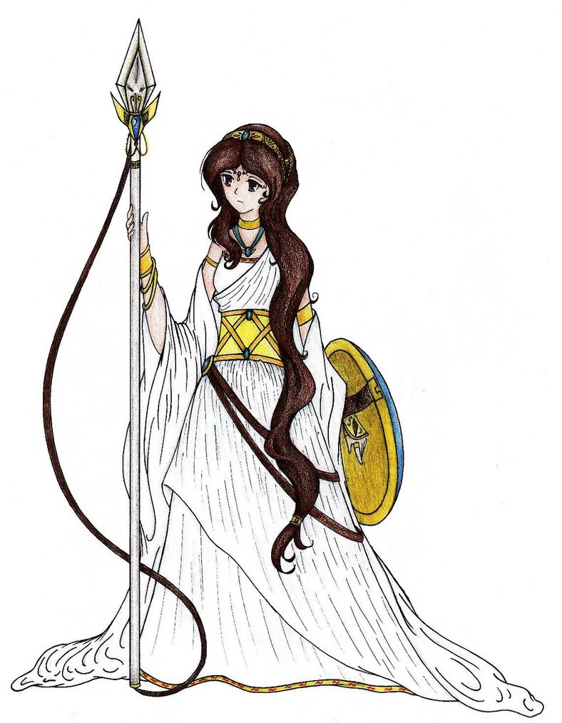 Athena Picture Drawing - Drawing Skill