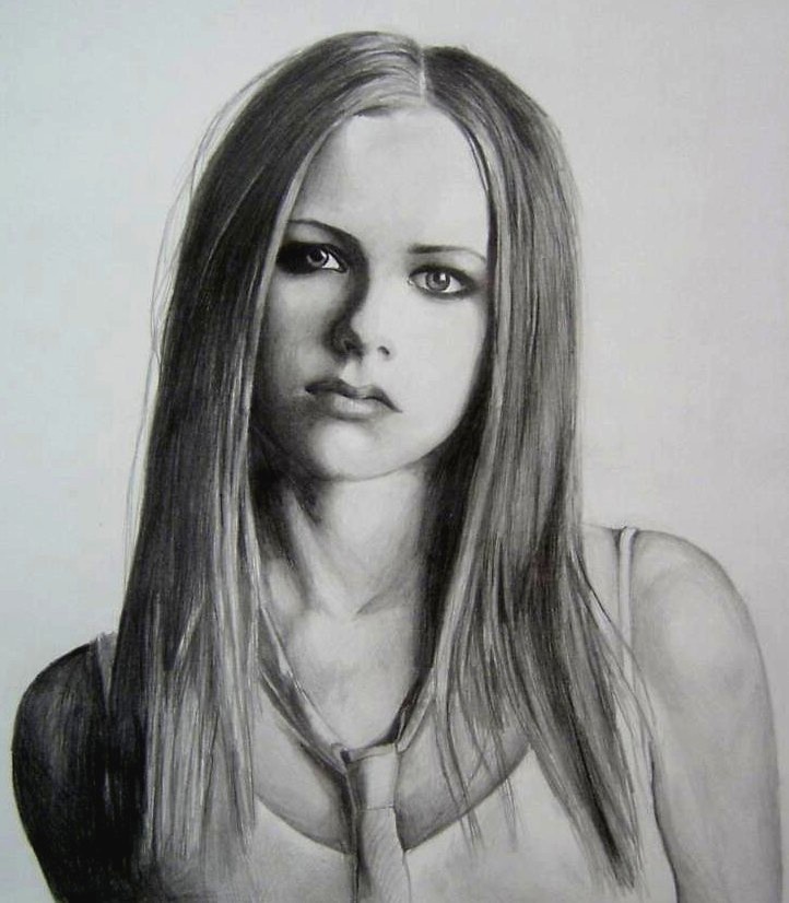 Avril Lavigne Beautiful Image Drawing