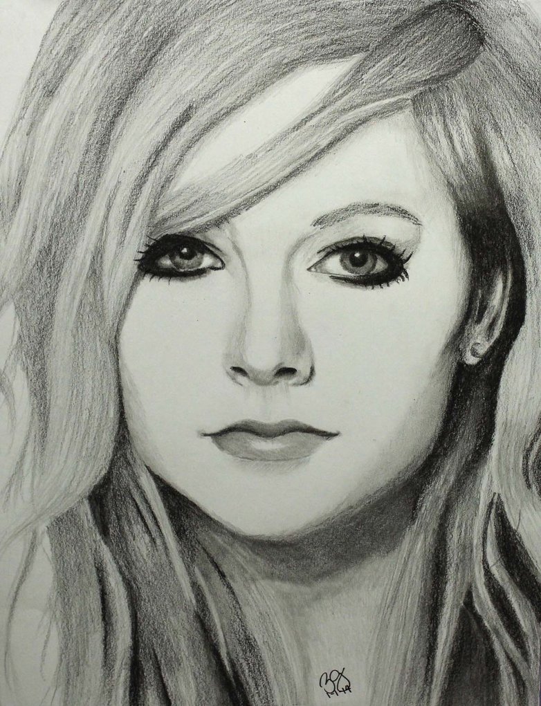 Avril Lavigne High-Quality Drawing