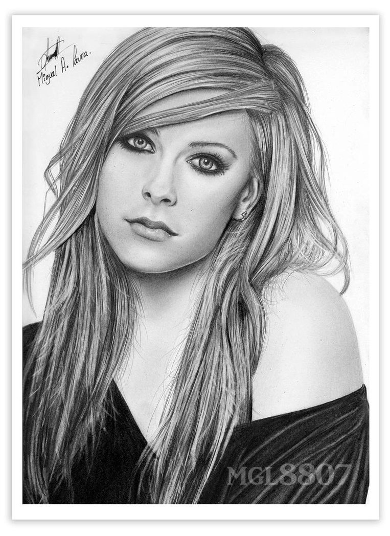 Avril Lavigne Pic Drawing