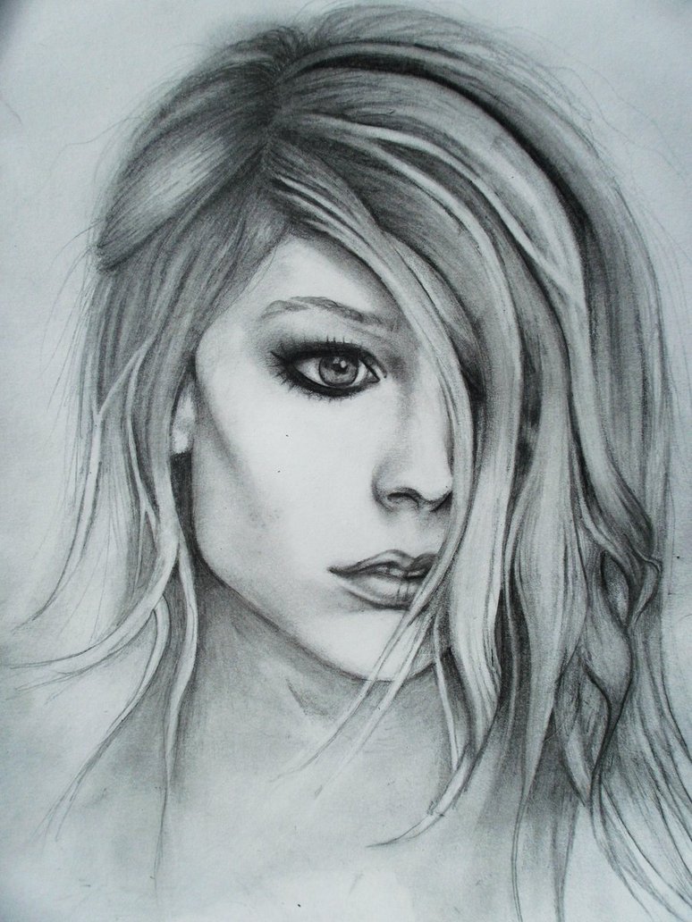 Avril Lavigne Realistic Drawing
