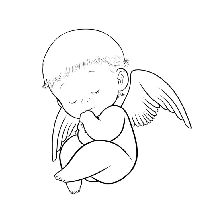 Baby Angel Photo Drawing