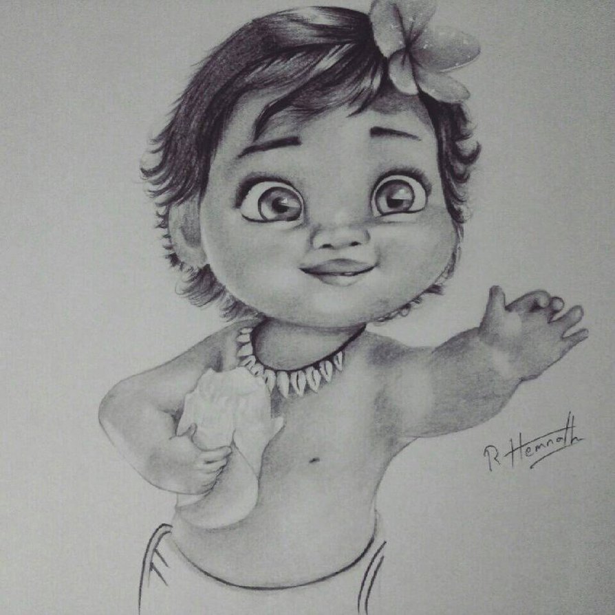 Baby Beautiful Image Drawing
