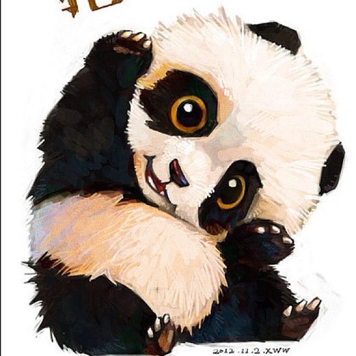 Baby Panda Drawing Pic