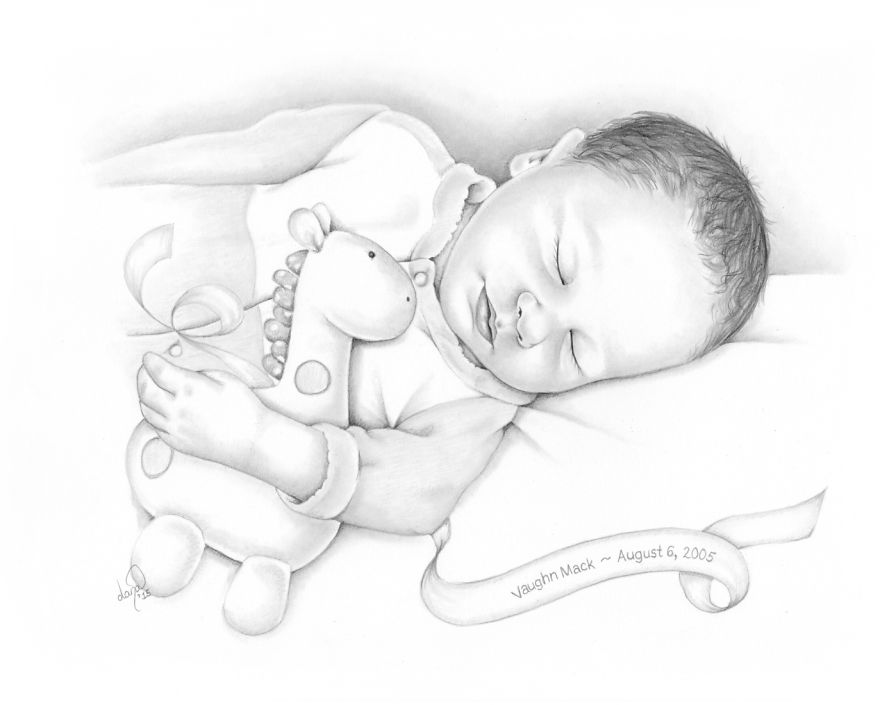 Baby Realistic Drawing