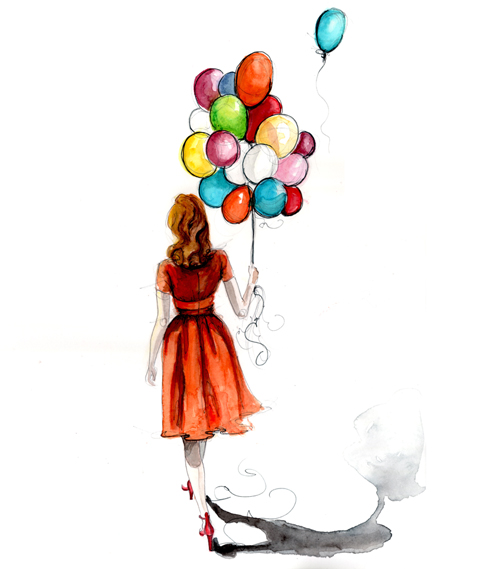 Balloons Beautiful Image Drawing