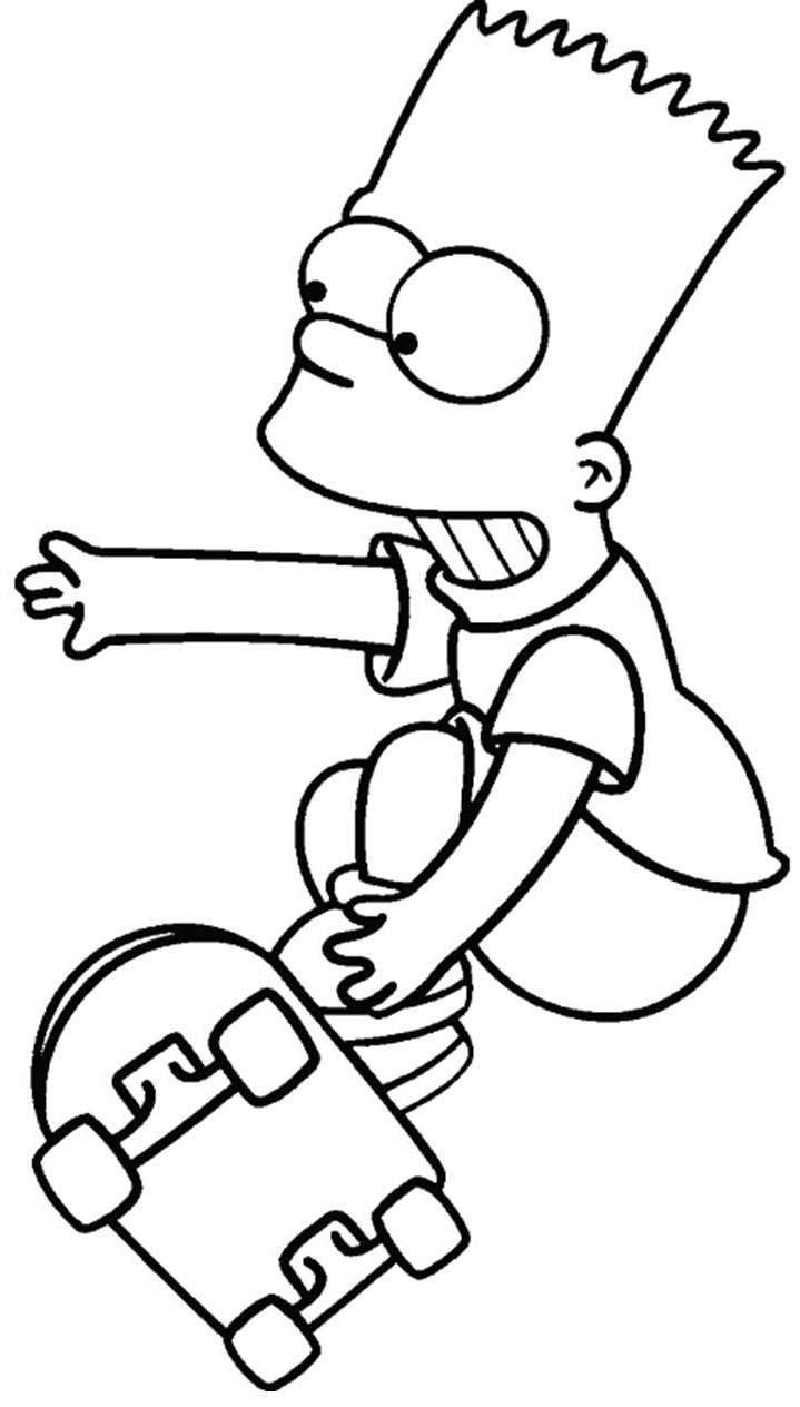 Bart Simpson Pic Drawing