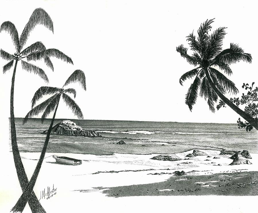 Beach Photo Drawing