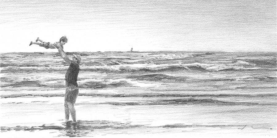 Beach Realistic Drawing