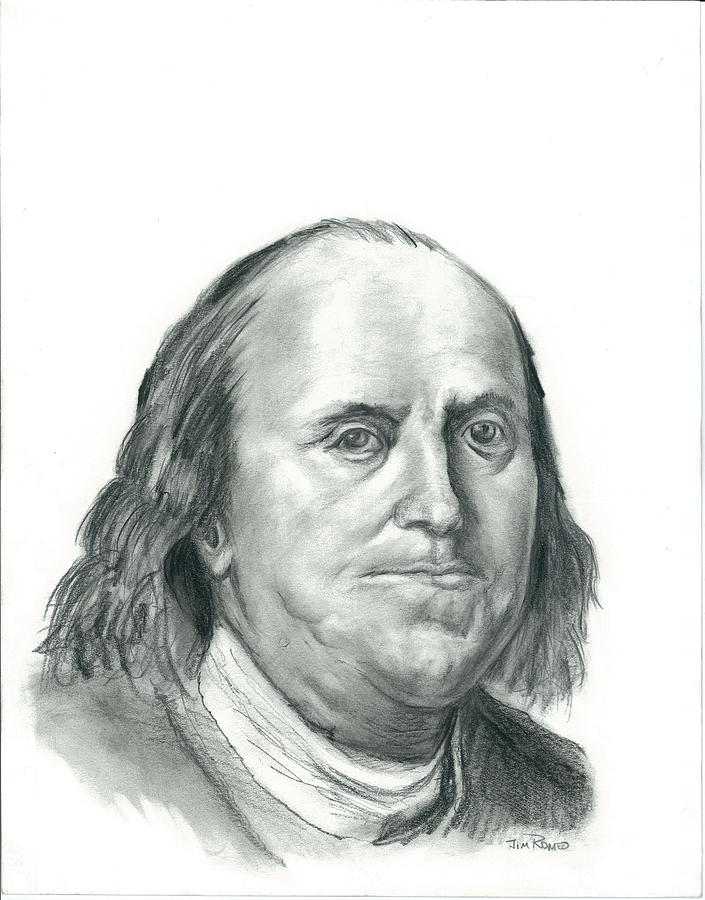 Benjamin Franklin Photo Drawing