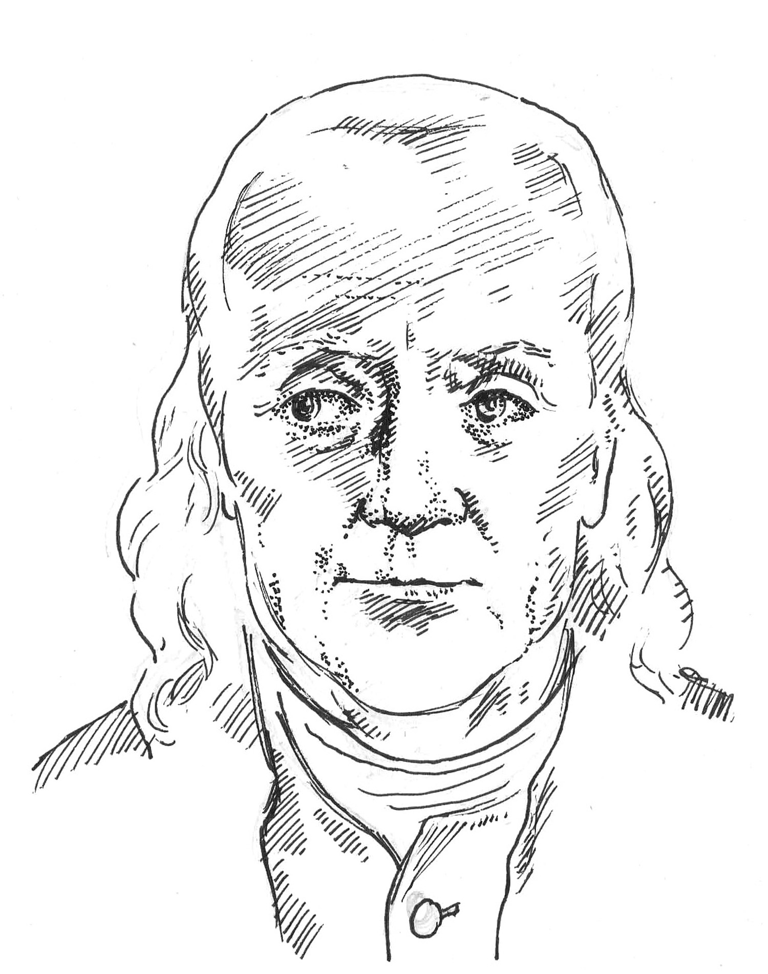 Benjamin Franklin Pic Drawing