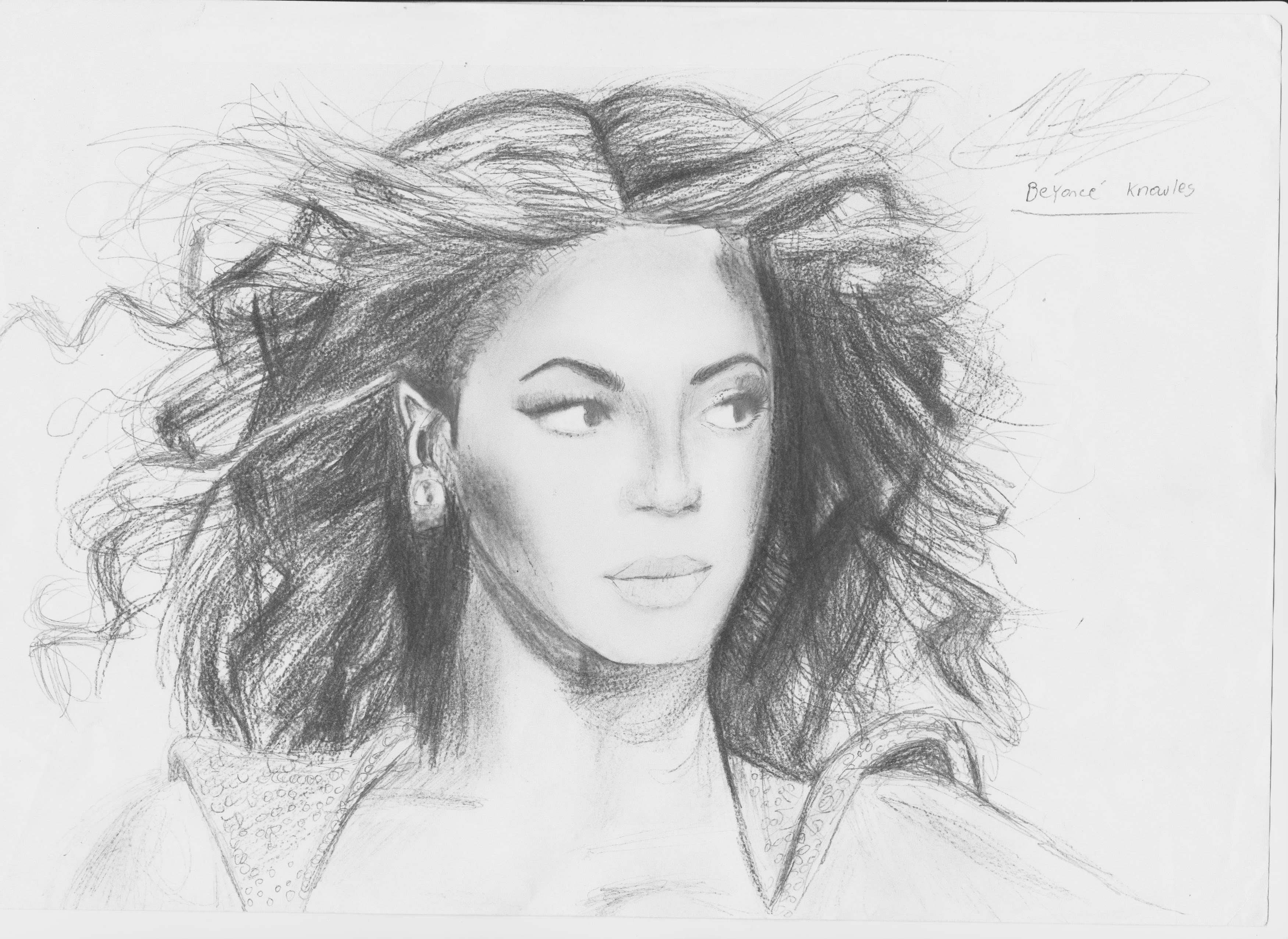 Beyonce Knowles Amazing Drawing