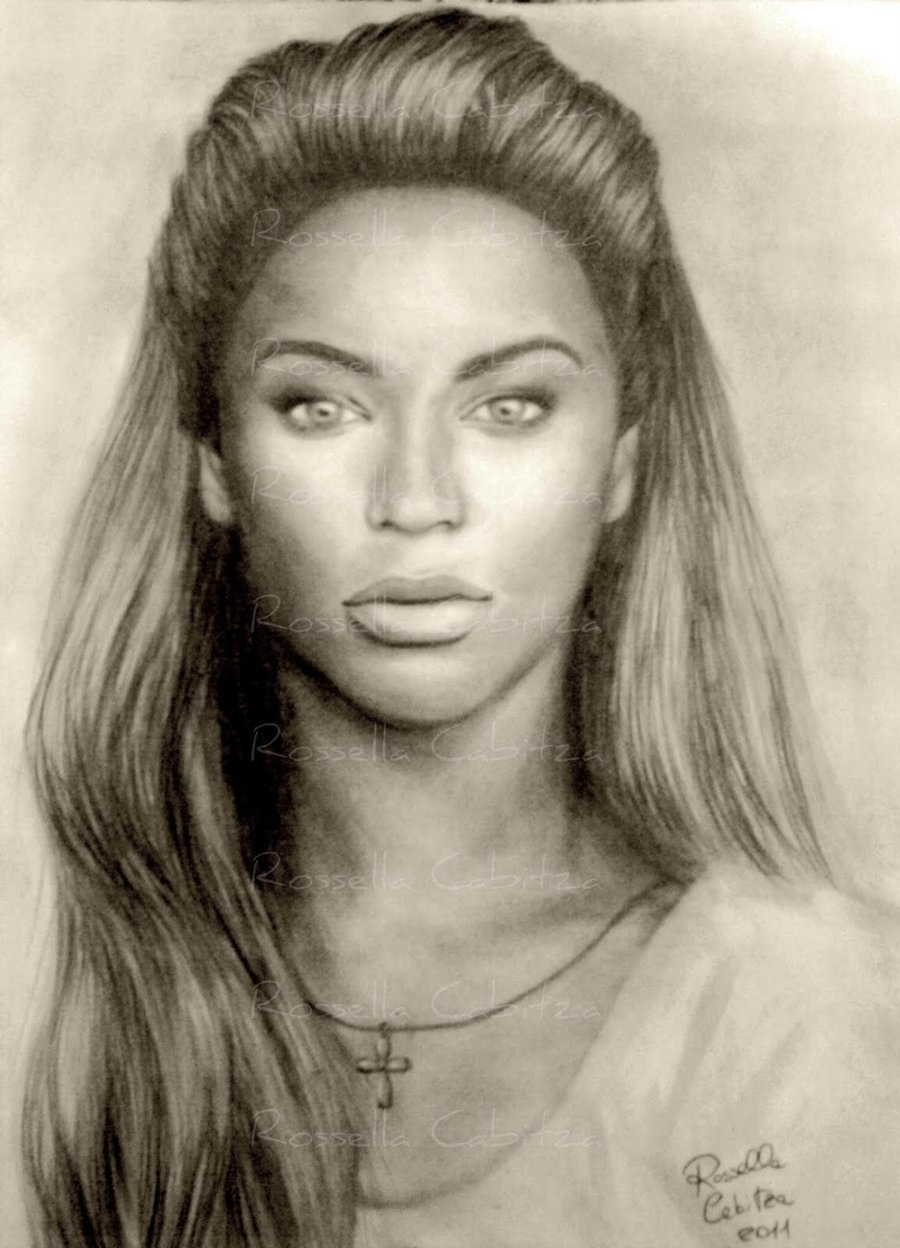 Beyonce Knowles Photo Drawing