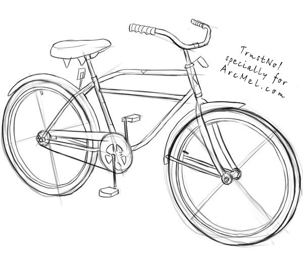 Bike Beautiful Image Drawing
