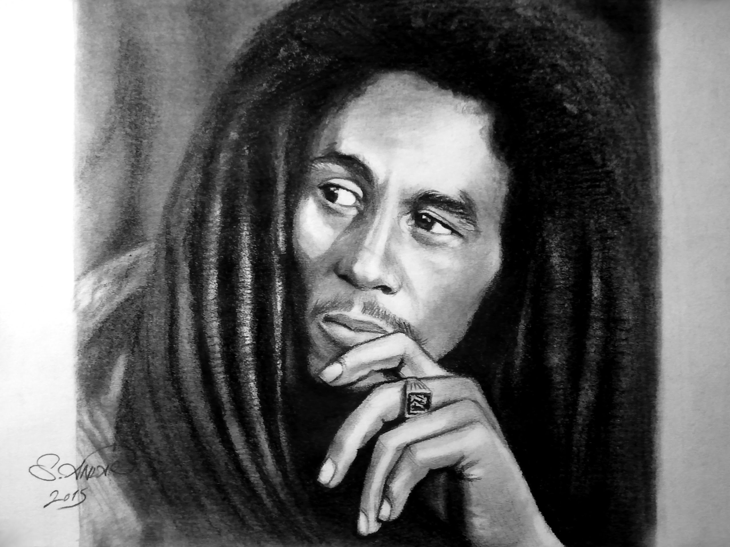 Bob Marley Drawing Picture