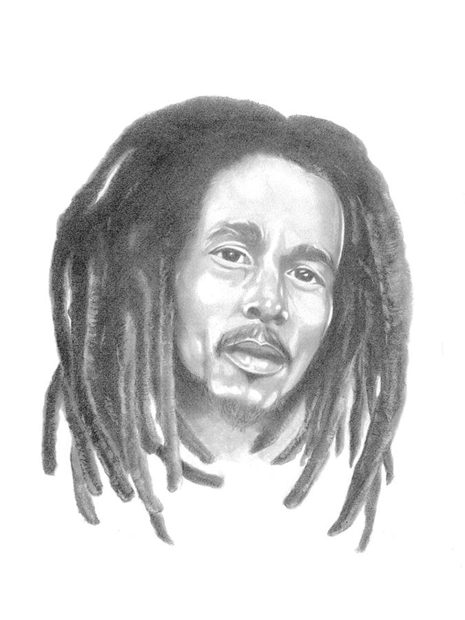 Bob Marley High-Quality Drawing