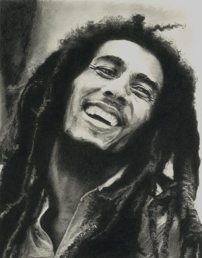 Bob Marley Realistic Drawing