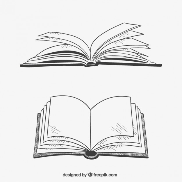 Book Realistic Drawing