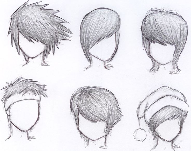 Boy Hairstyle Drawing Pic - Drawing Skill