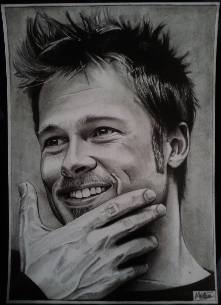 Brad Pitt Amazing Drawing