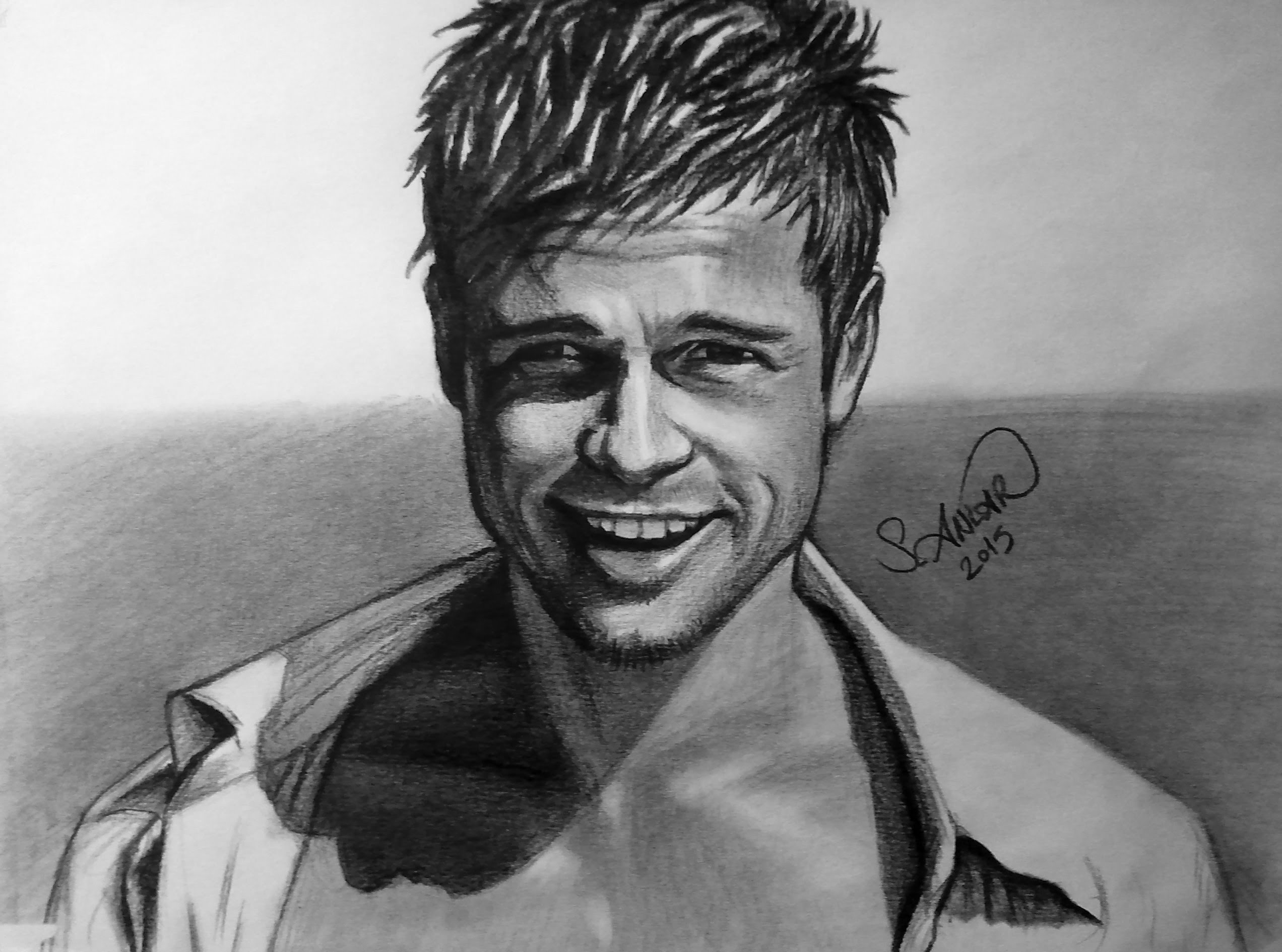 Brad Pitt Drawing Image