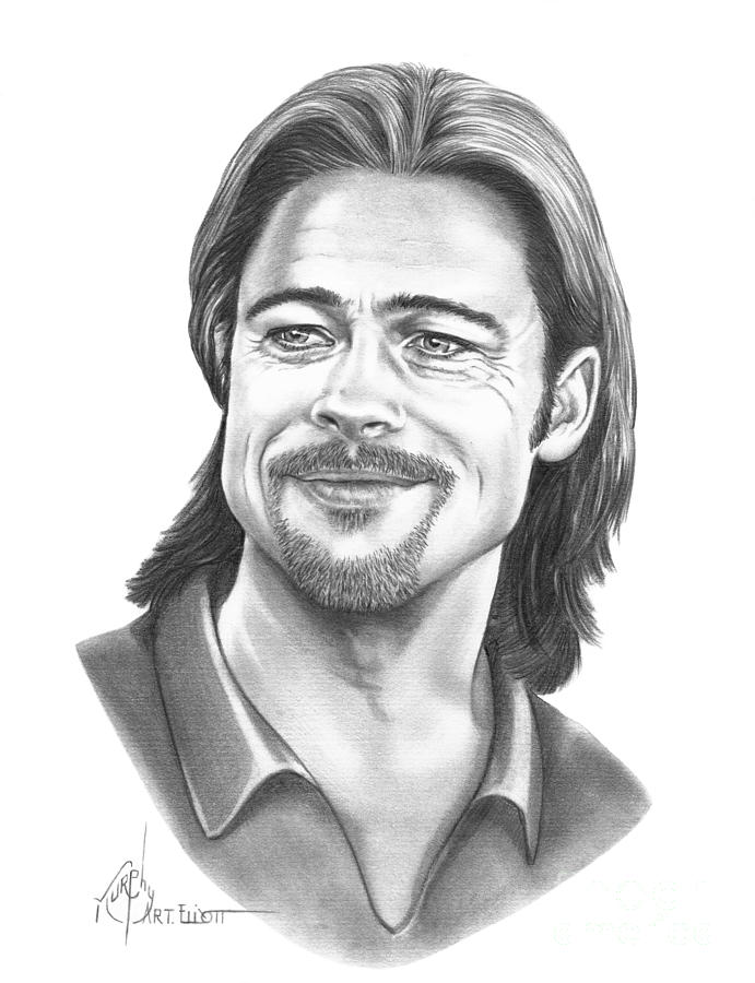 Brad Pitt Drawing Pic