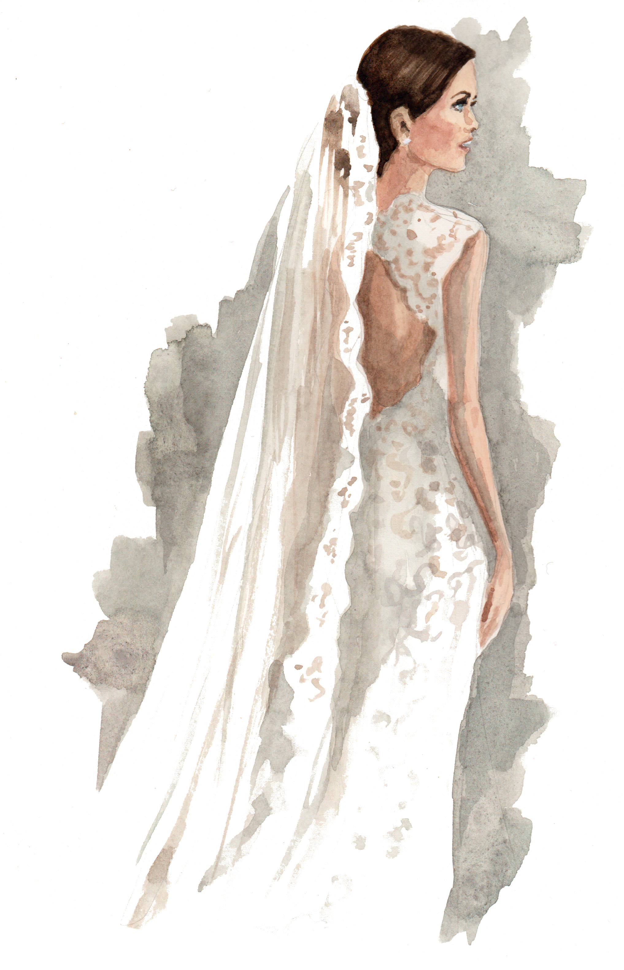 Bride Picture Drawing