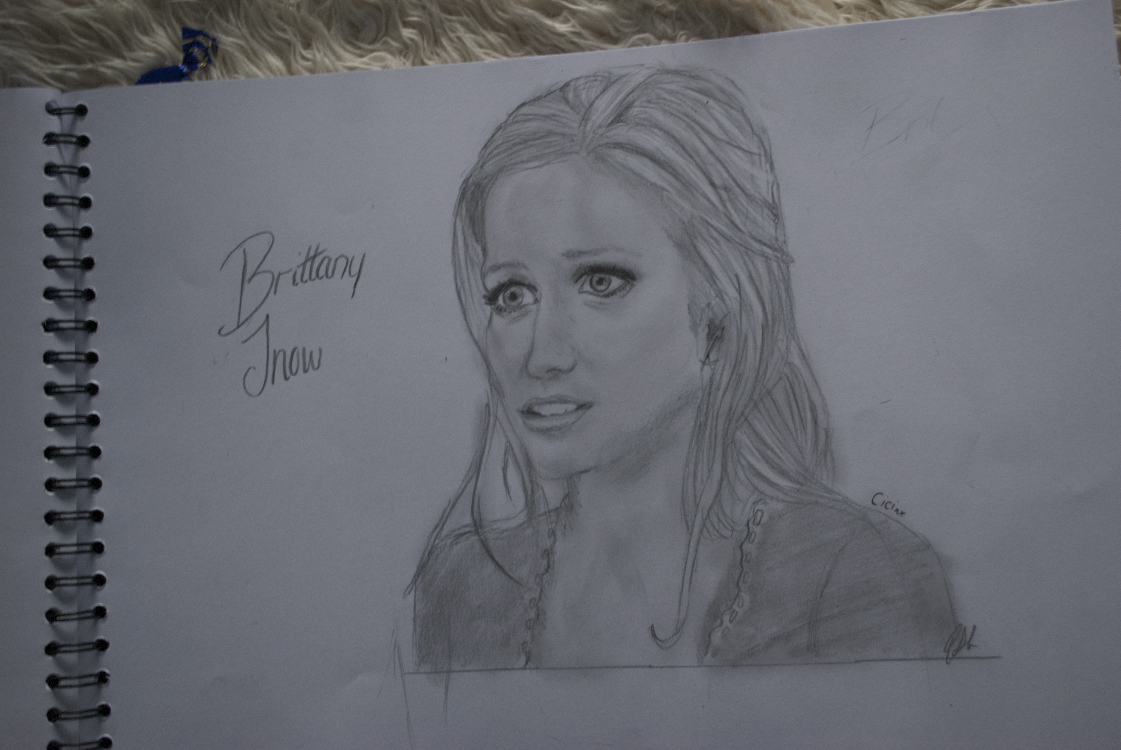 Brittany Snow Pic Drawing