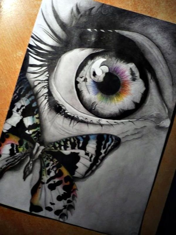 Butterfly Eyes Sketch