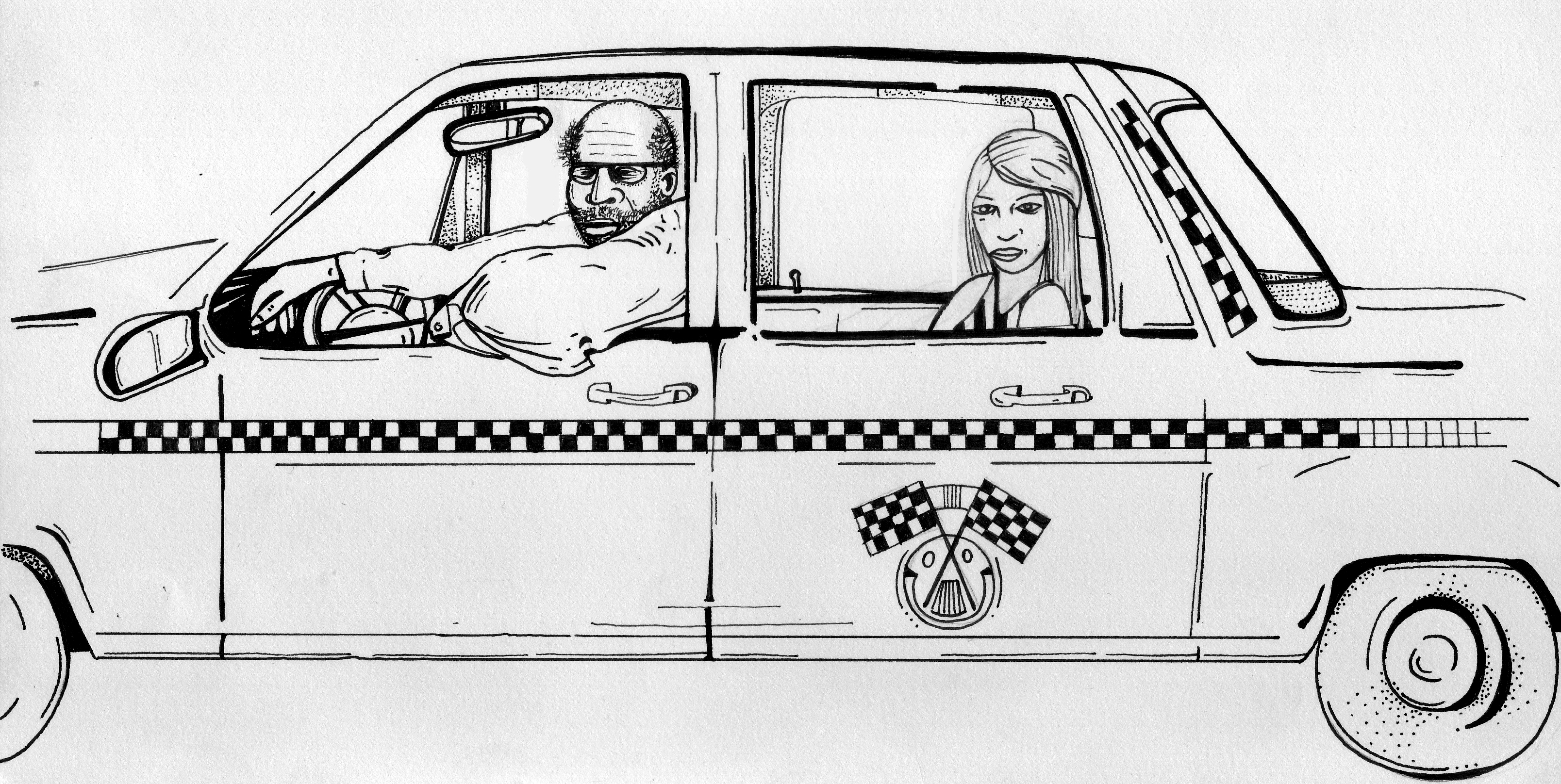 Cab Driver Drawing