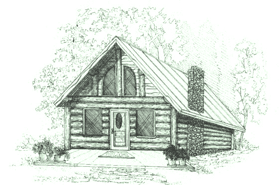 Cabin Picture Drawing