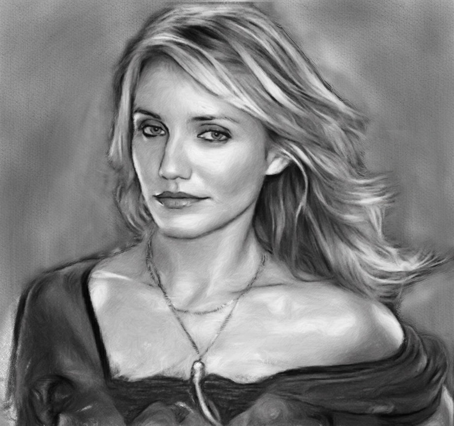 Cameron Diaz Picture Drawing