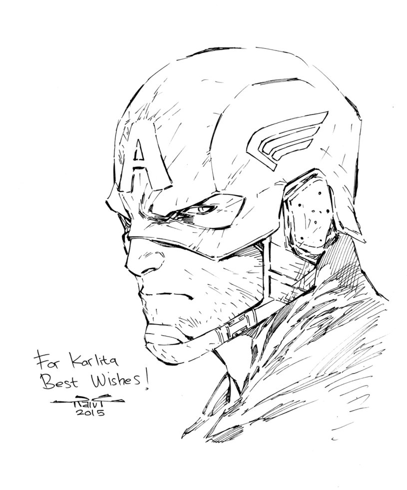 Captain America Pic Drawing