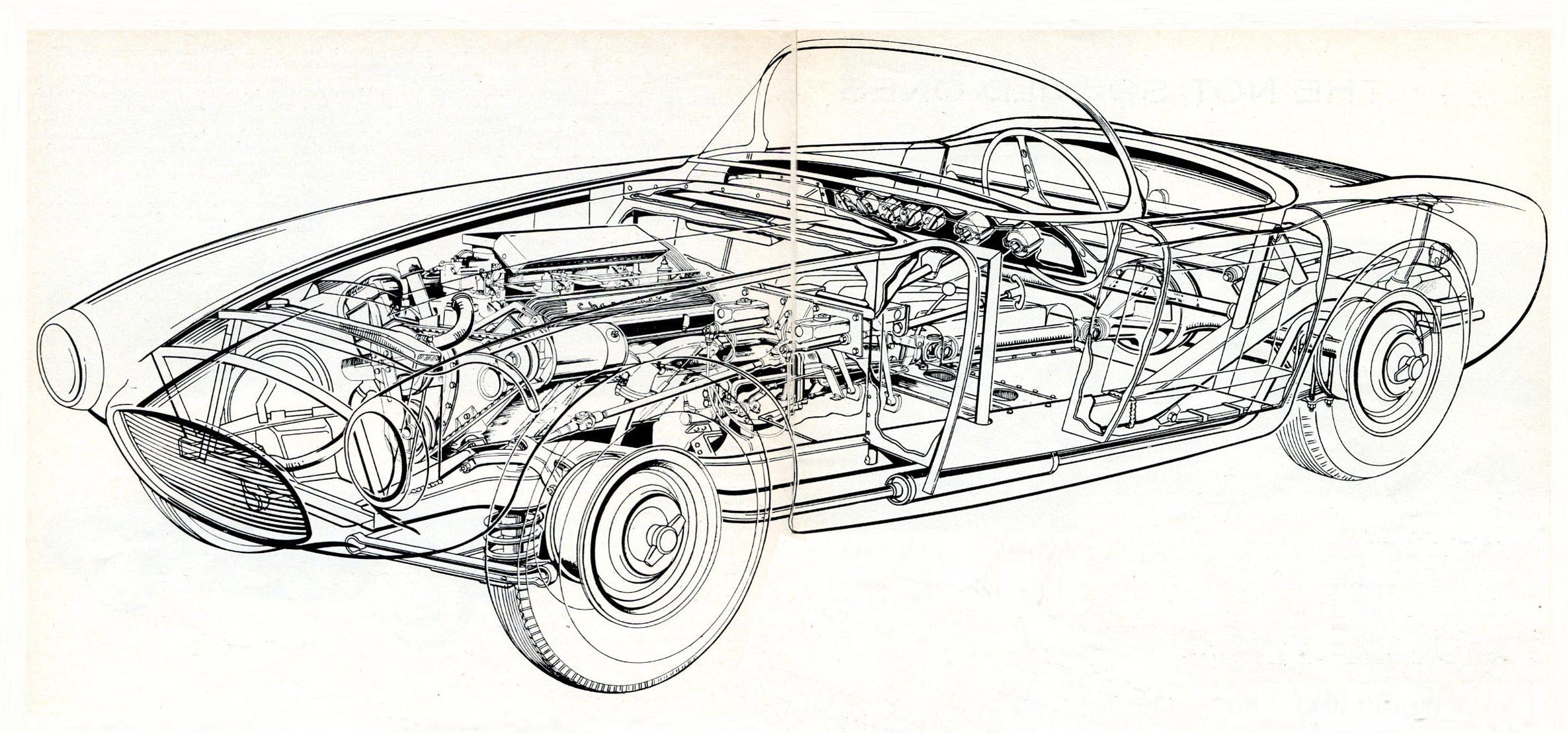 Car Engineering Image Drawing