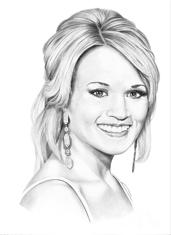 Carrie Underwood Amazing Drawing