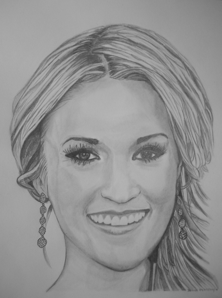 Carrie Underwood High-Quality Drawing