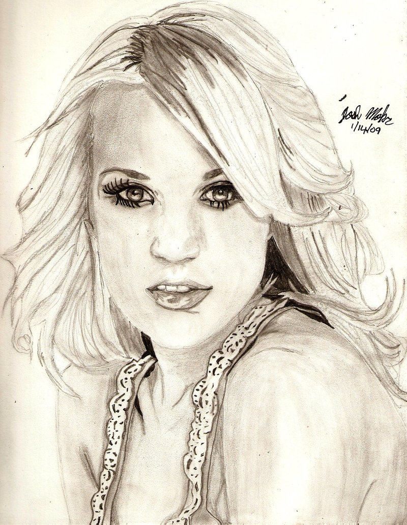 Carrie Underwood Photo Drawing
