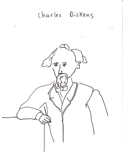 Charles Dickens Sketch