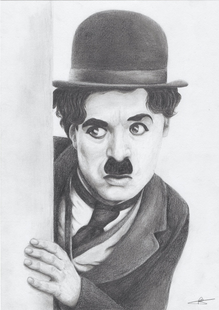 Charlie Chaplin Amazing Drawing