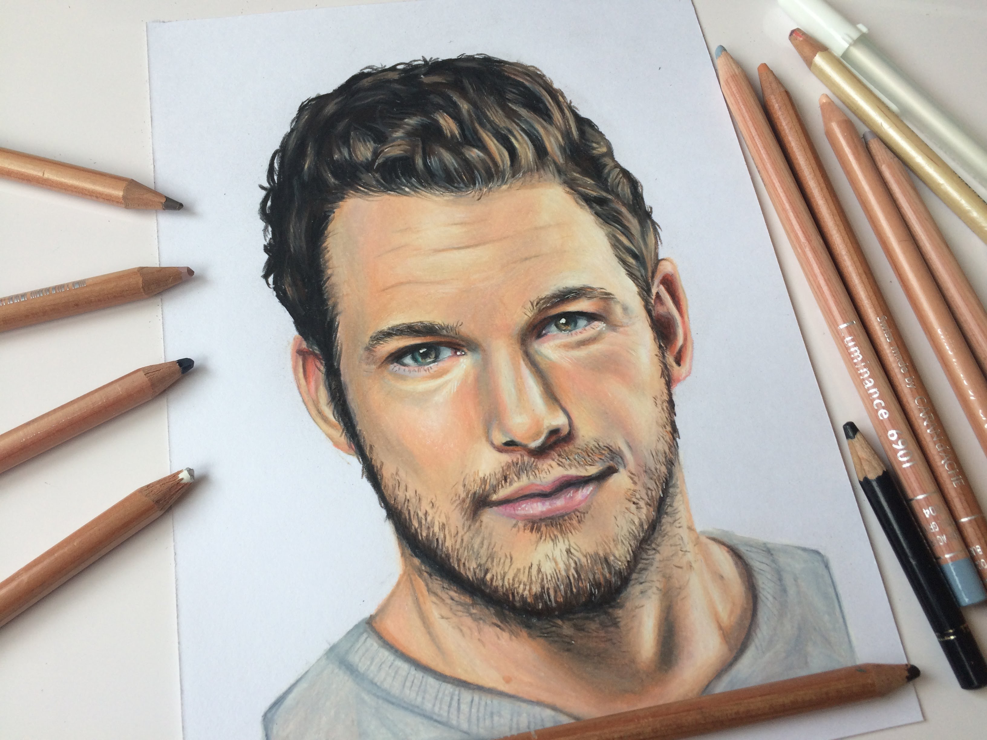 Chris Pratt Amazing Drawing