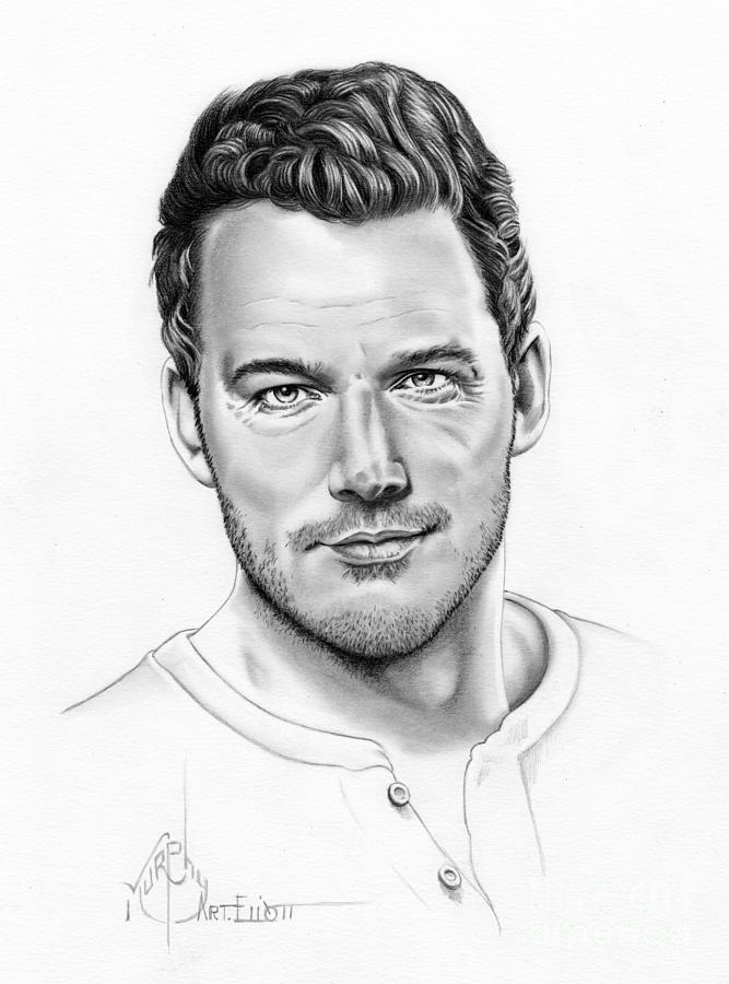 Chris Pratt Beautiful Image Drawing