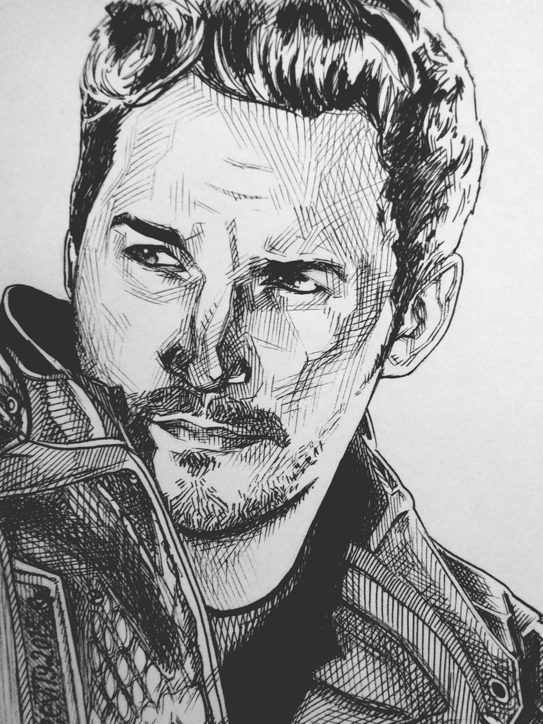 Chris Pratt Image Drawing