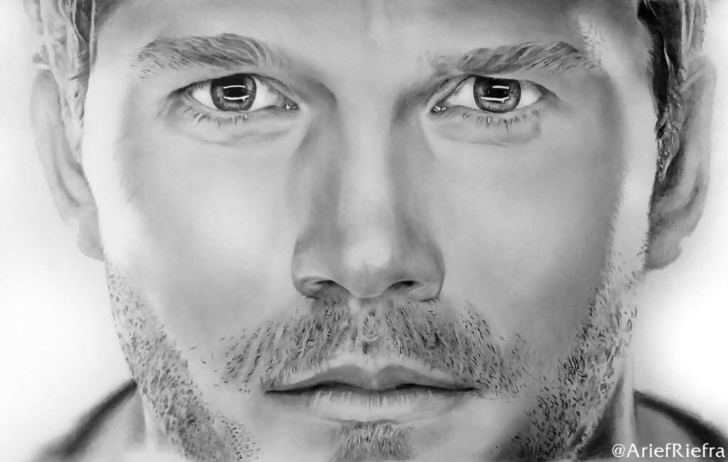 Chris Pratt Pic Drawing