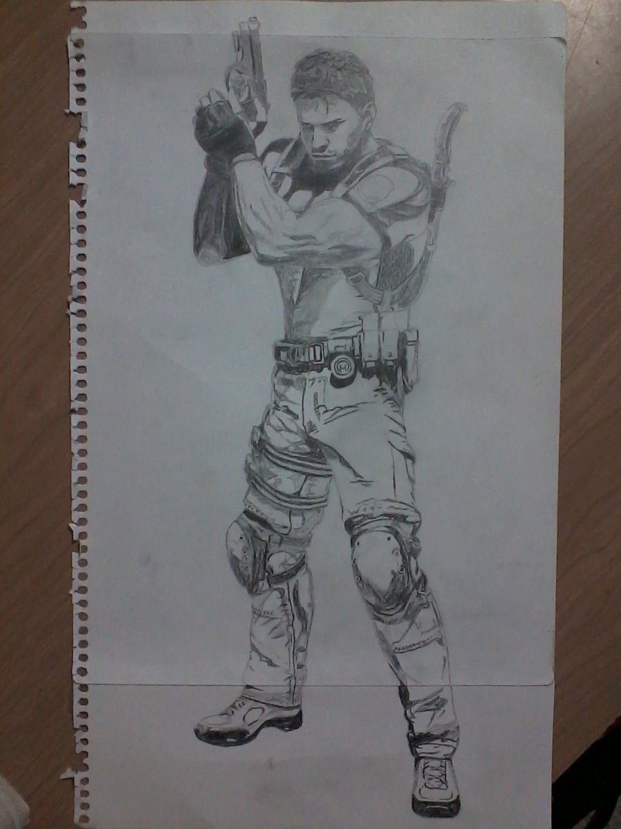 Chris Redfield Drawing Image